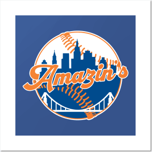 Amazin's  Mets Baseball Nickname Posters and Art